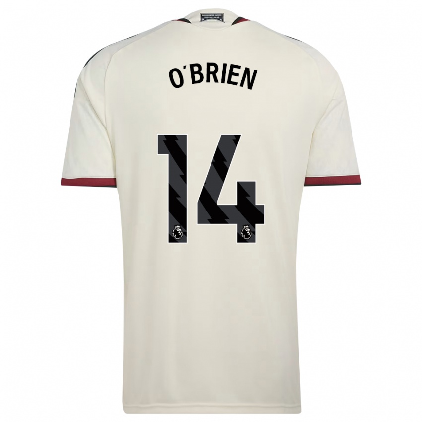 ילדים Sam O'brien #14 בז' שחור אדום ג'רזי קיט שלישי 2026/27 חולצה קצרה