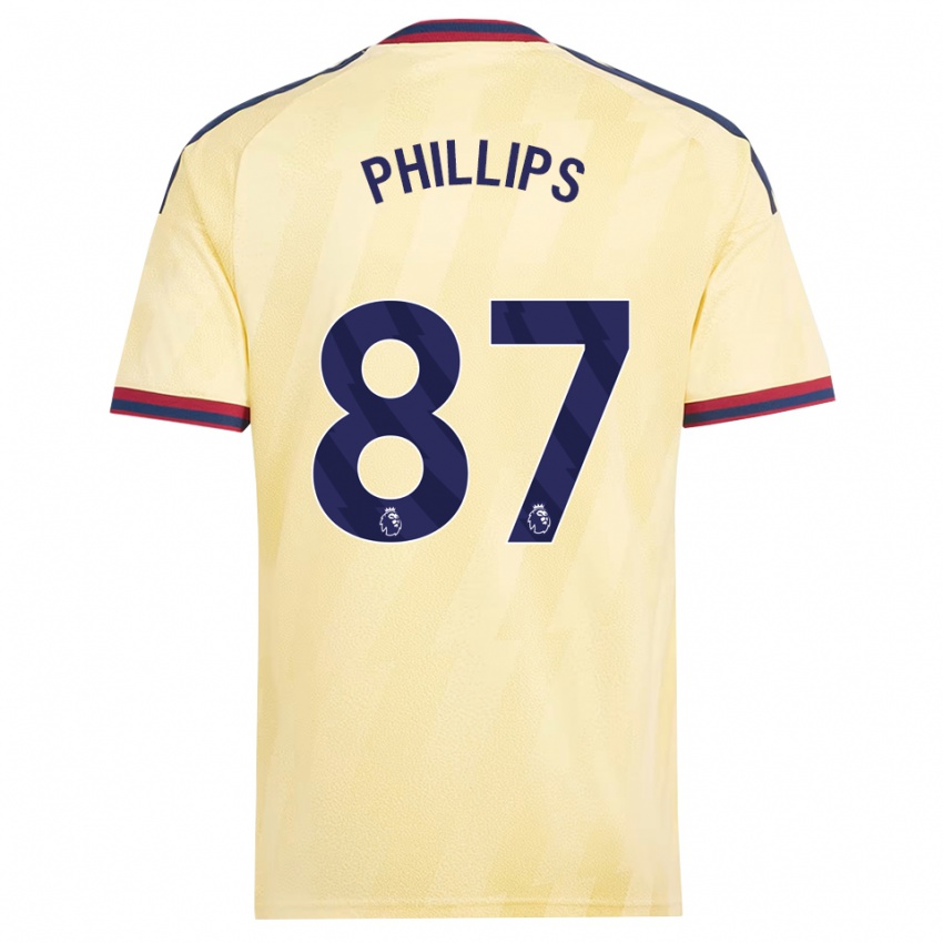 ילדים Bowen Phillips #87 צהוב בהיר כחול חצות ג'רזי קיט שלישי 2026/27 חולצה קצרה