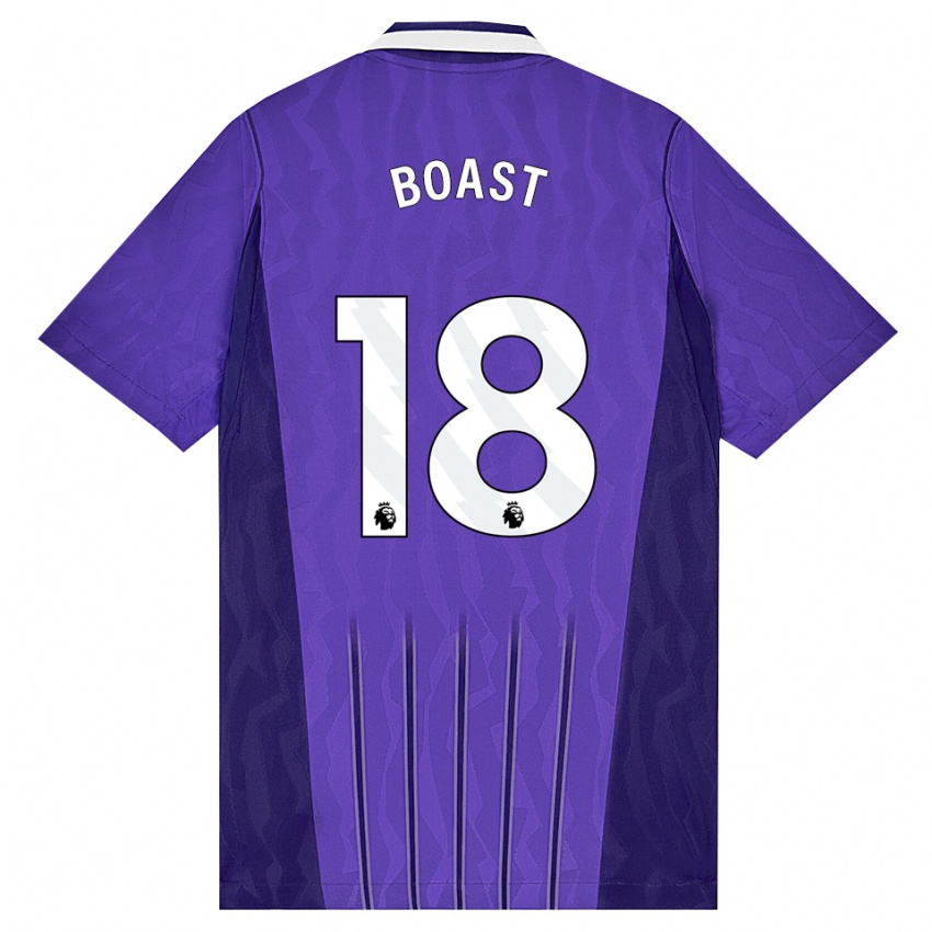 ילדים Oliver Boast #18 סגול לבן ג'רזי קיט שלישי 2026/27 חולצה קצרה