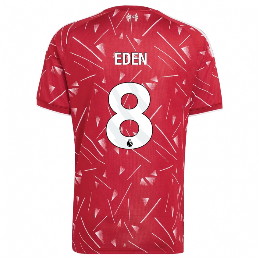 גברים Luca Eden #8 לבן אדום ג'רזי ביתית 2026/27 חולצה קצרה