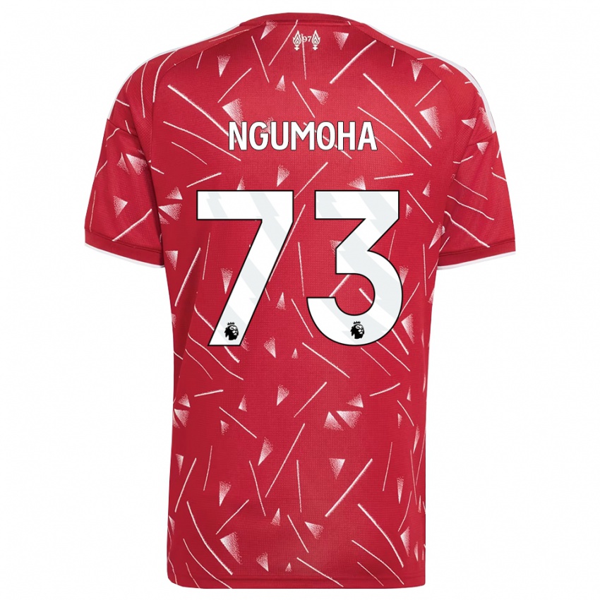 גברים Rio Ngumoha #73 לבן אדום ג'רזי ביתית 2026/27 חולצה קצרה