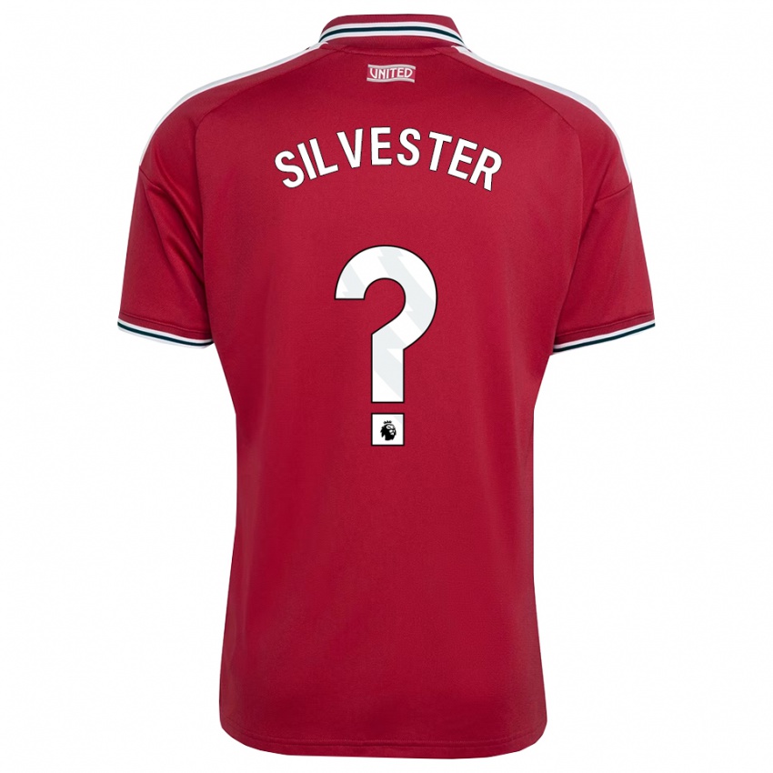 גברים Pharell Silvester #0 אדום צהוב לבן ג'רזי ביתית 2026/27 חולצה קצרה