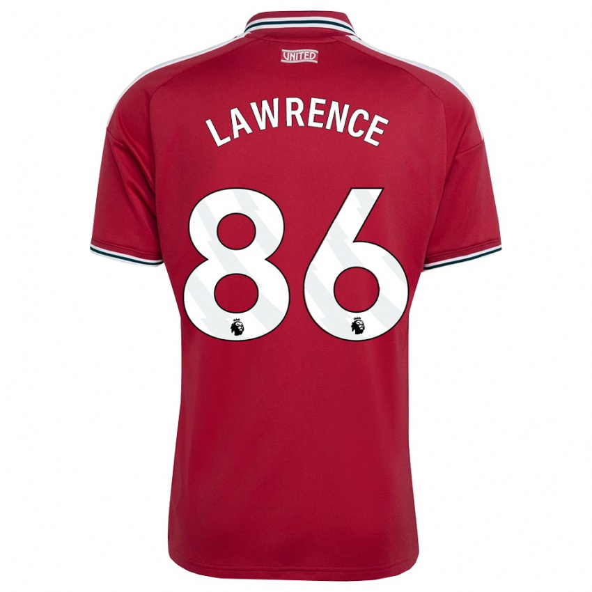 גברים Marcus Lawrence #86 אדום צהוב לבן ג'רזי ביתית 2026/27 חולצה קצרה