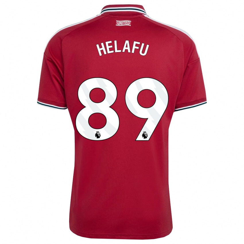 גברים Yuel Helafu #89 אדום צהוב לבן ג'רזי ביתית 2026/27 חולצה קצרה