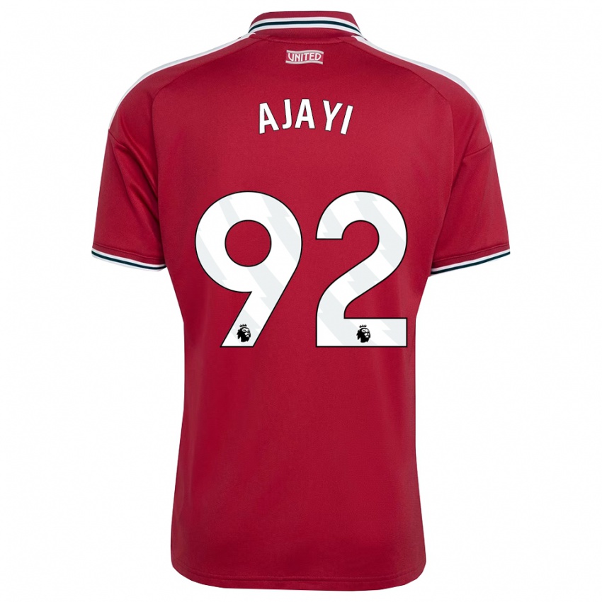 גברים נואה אג׳אי #92 אדום צהוב לבן ג'רזי ביתית 2026/27 חולצה קצרה