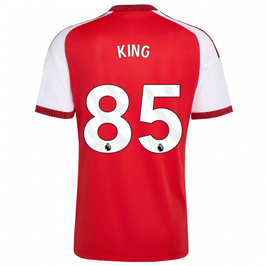 גברים Josiah King #85 אדום לבן שחור ג'רזי ביתית 2026/27 חולצה קצרה