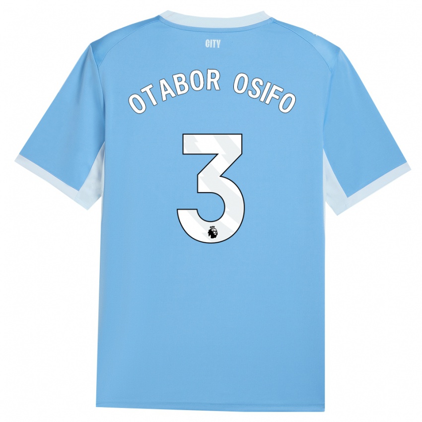 גברים Prince Otabor Osifo #3 כחול שמיים בהיר לבן ג'רזי ביתית 2026/27 חולצה קצרה
