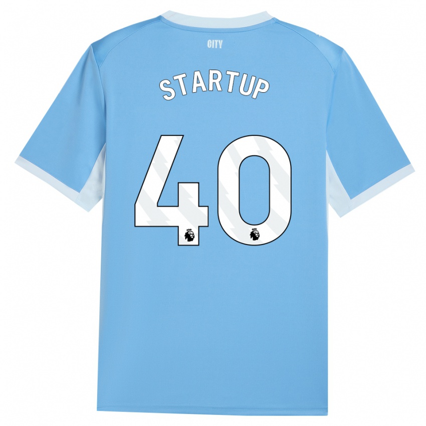 גברים Katie Startup #40 כחול שמיים בהיר לבן ג'רזי ביתית 2026/27 חולצה קצרה