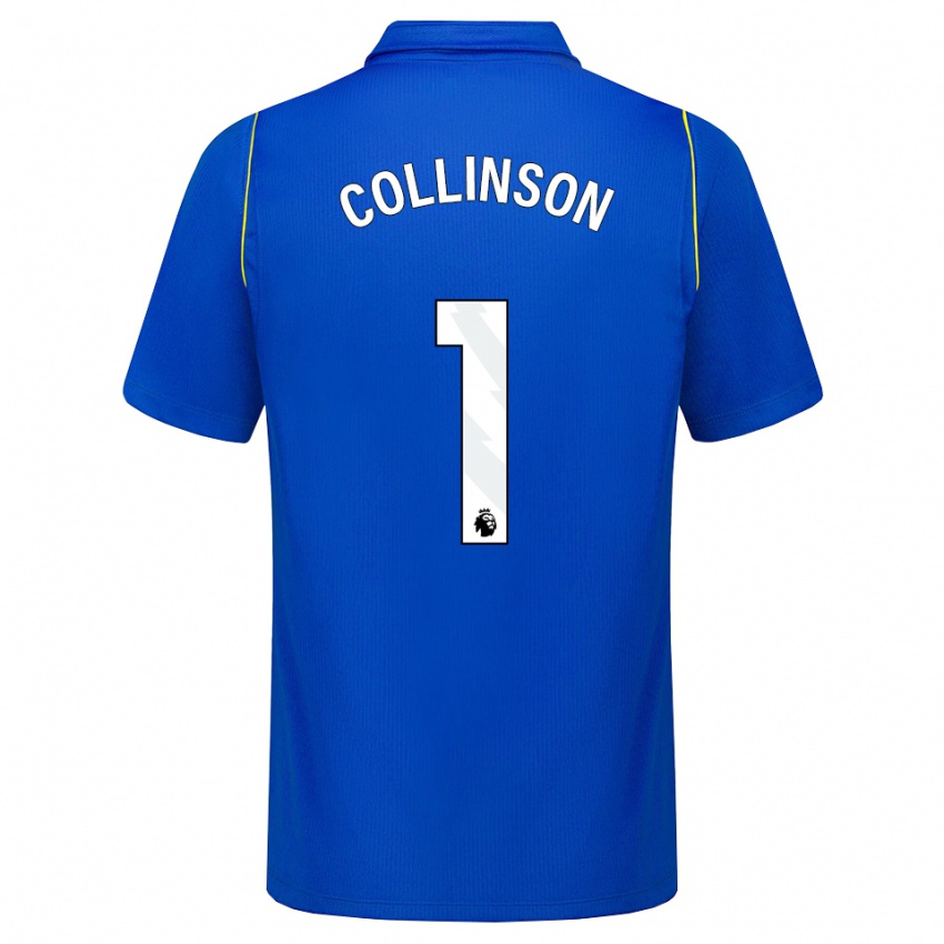 גברים Isaac Collinson #1 כחול צהוב ג'רזי ביתית 2026/27 חולצה קצרה