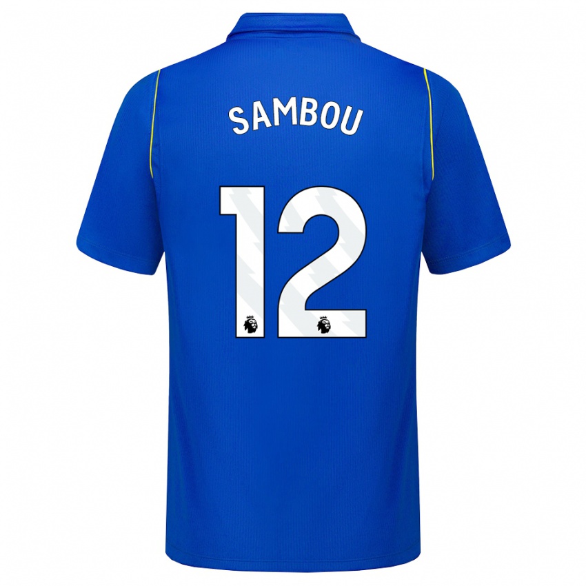 גברים Gabriel Sambou #12 כחול צהוב ג'רזי ביתית 2026/27 חולצה קצרה