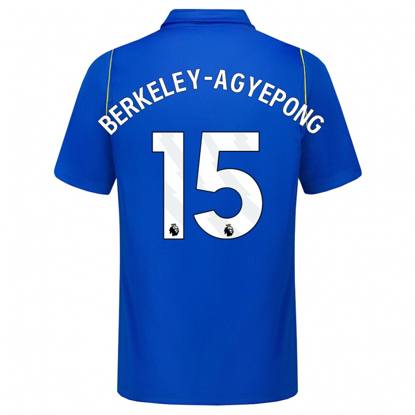 גברים Jeremiah Berkeley-Agyepong #15 כחול צהוב ג'רזי ביתית 2026/27 חולצה קצרה