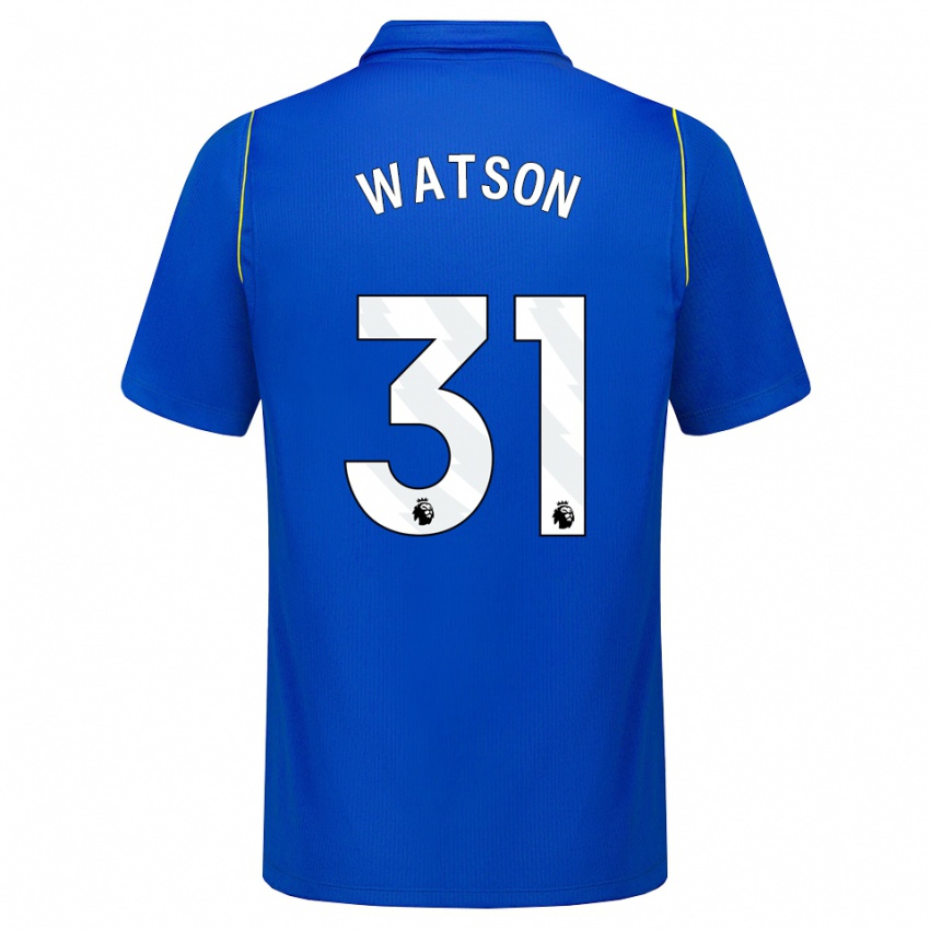 גברים Reggie Watson #31 כחול צהוב ג'רזי ביתית 2026/27 חולצה קצרה