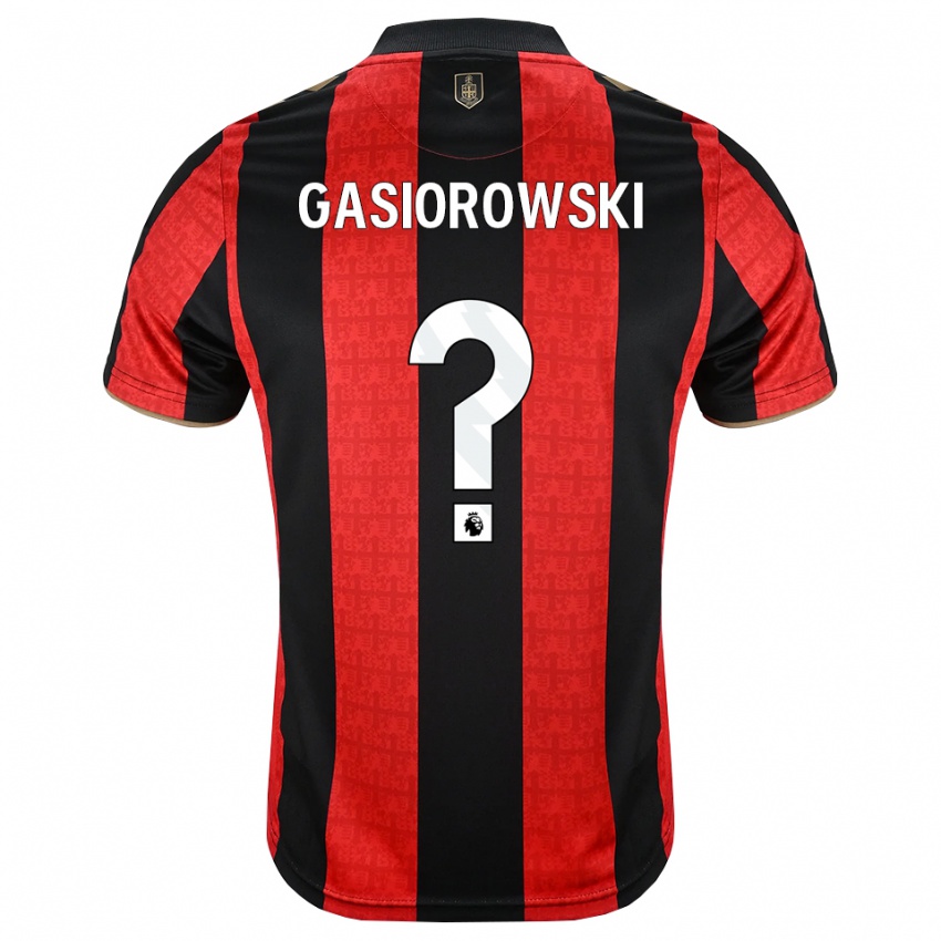 גברים Marko Gasiorowski #0 זהב אדום שחור ג'רזי ביתית 2026/27 חולצה קצרה