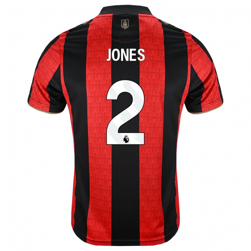 גברים Abby Jones #2 זהב אדום שחור ג'רזי ביתית 2026/27 חולצה קצרה