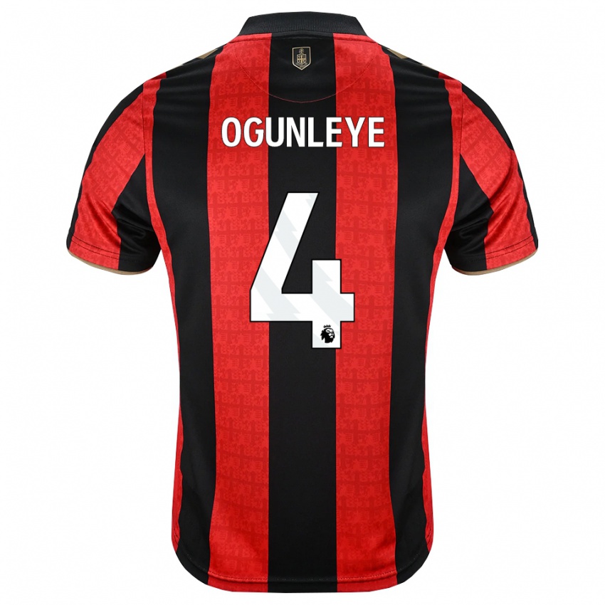 גברים Malachi Ogunleye #4 זהב אדום שחור ג'רזי ביתית 2026/27 חולצה קצרה