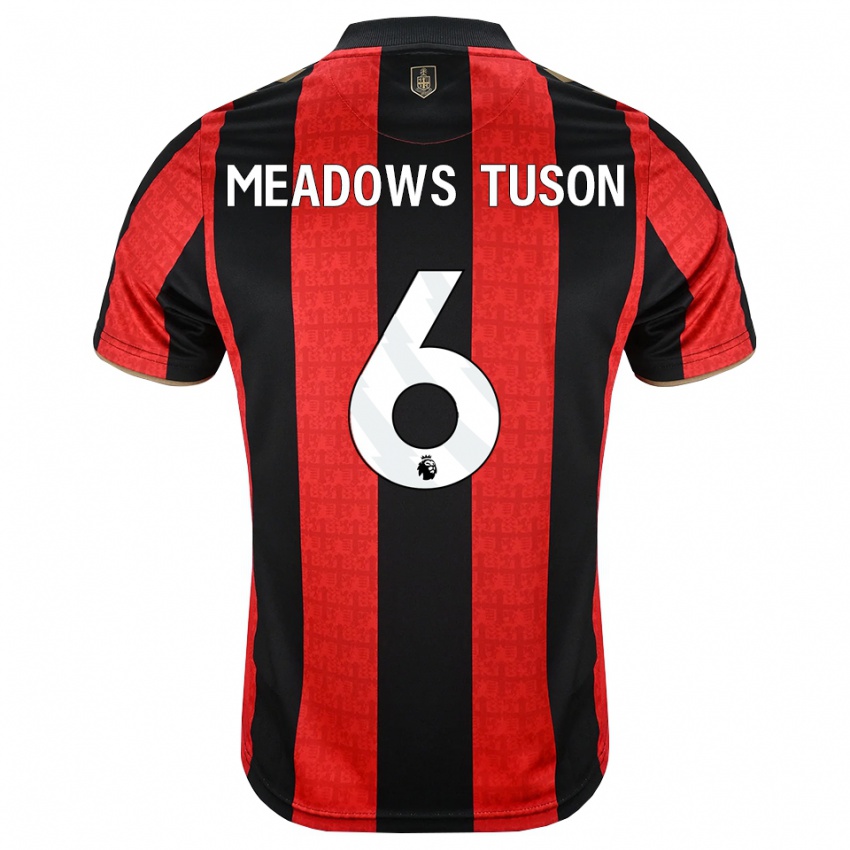 גברים Freya Meadows Tuson #6 זהב אדום שחור ג'רזי ביתית 2026/27 חולצה קצרה