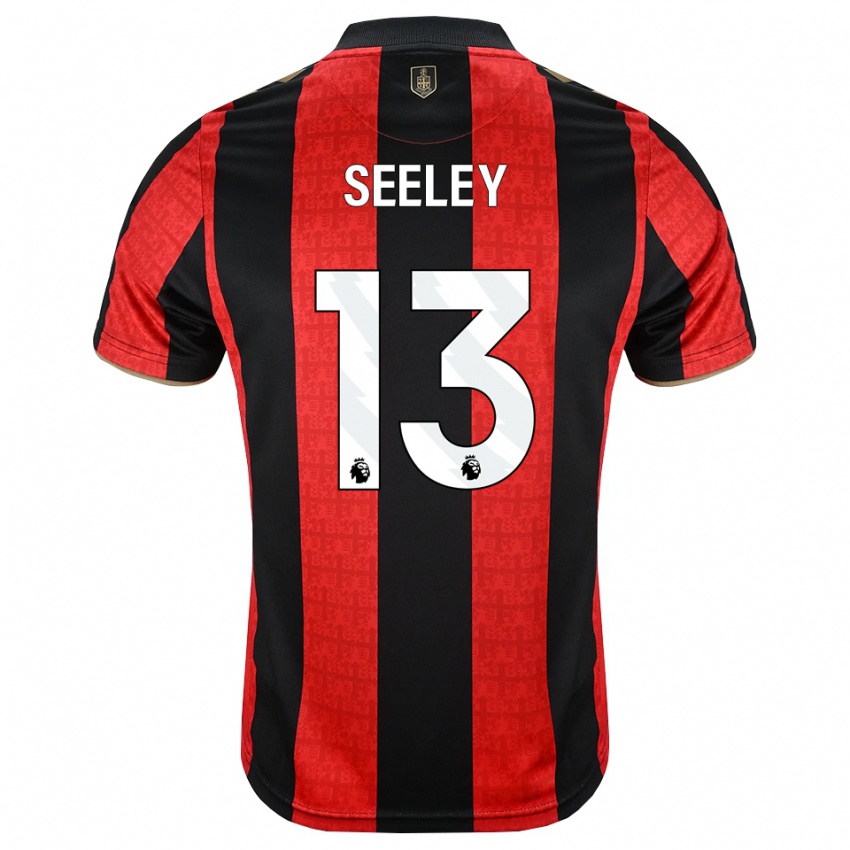 גברים Will Seeley #13 זהב אדום שחור ג'רזי ביתית 2026/27 חולצה קצרה