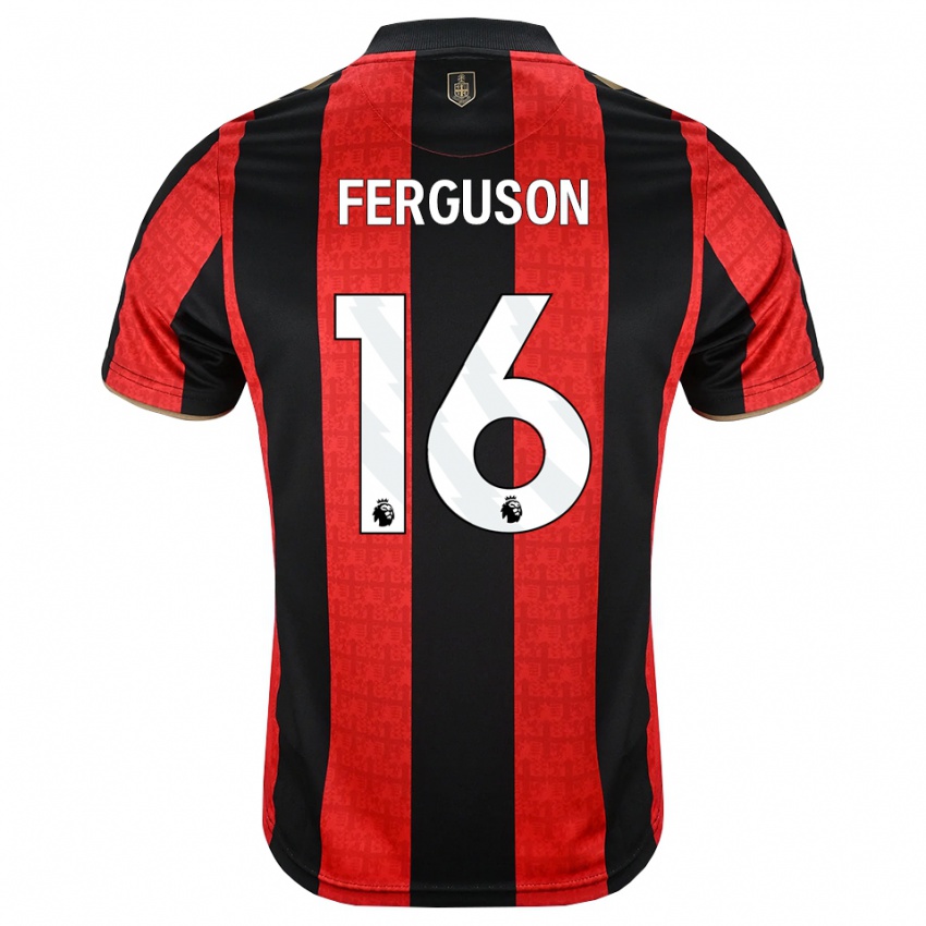 גברים Josh Ferguson #16 זהב אדום שחור ג'רזי ביתית 2026/27 חולצה קצרה
