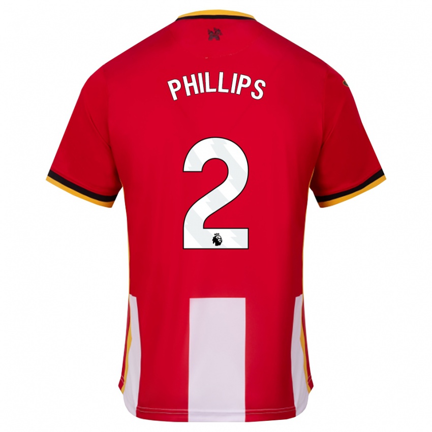 גברים Maddie Phillips #2 צהוב שחור אדום ג'רזי ביתית 2026/27 חולצה קצרה