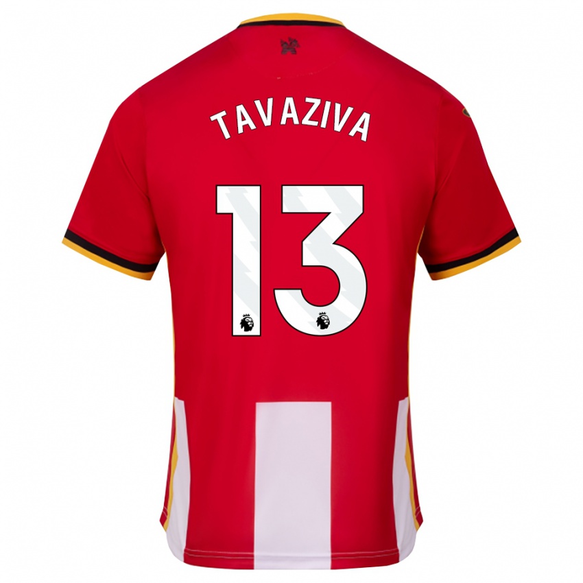 גברים Marley Tavaziva #13 צהוב שחור אדום ג'רזי ביתית 2026/27 חולצה קצרה