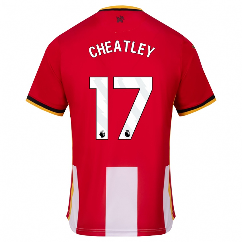 גברים Ashley Cheatley #17 צהוב שחור אדום ג'רזי ביתית 2026/27 חולצה קצרה