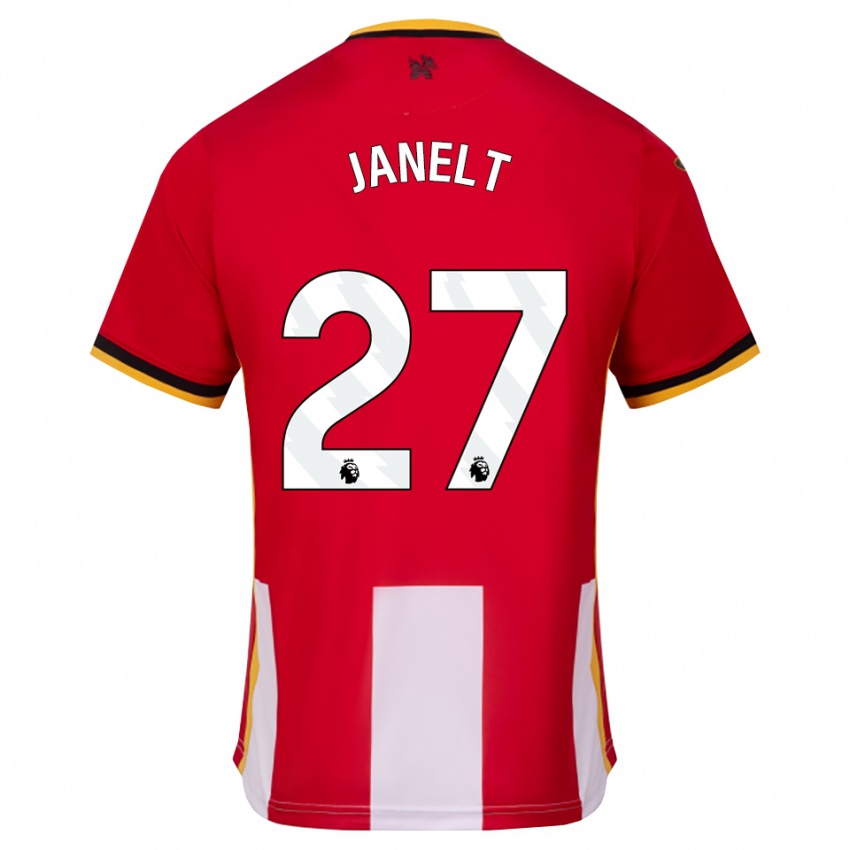 גברים Vitaly Janelt #27 צהוב שחור אדום ג'רזי ביתית 2026/27 חולצה קצרה