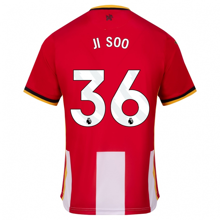 גברים קים ג'י-סו #36 צהוב שחור אדום ג'רזי ביתית 2026/27 חולצה קצרה