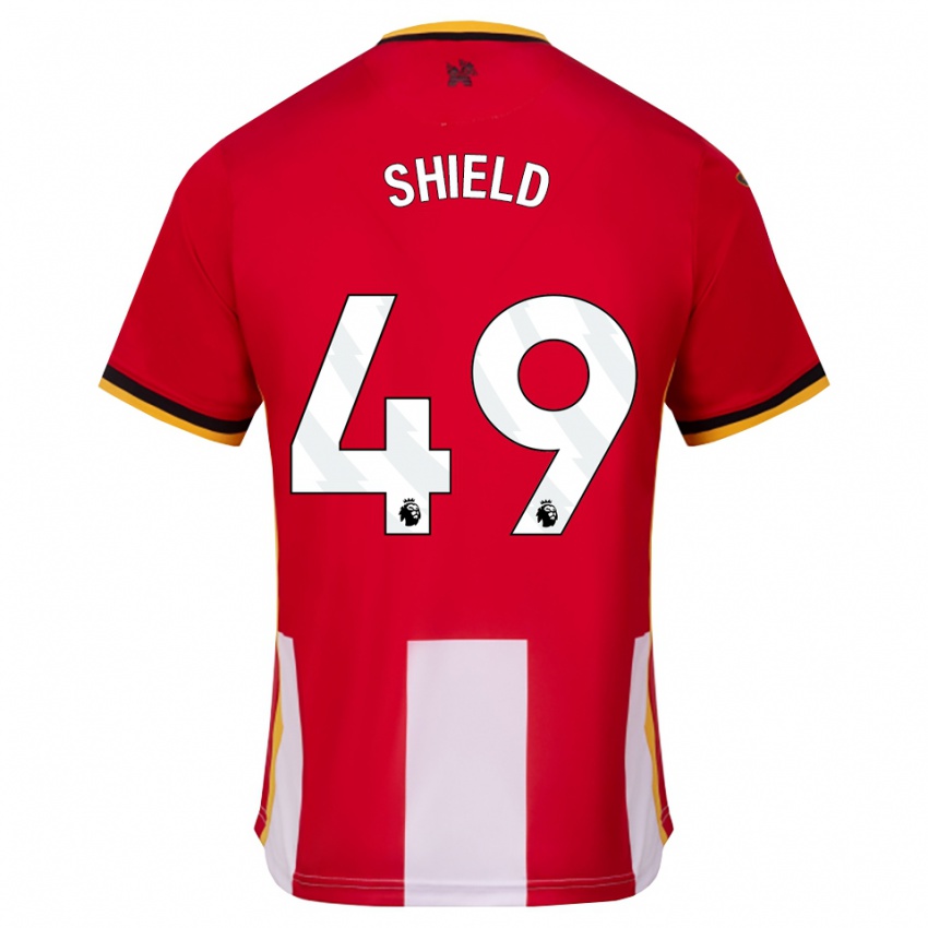 גברים Ollie Shield #49 צהוב שחור אדום ג'רזי ביתית 2026/27 חולצה קצרה