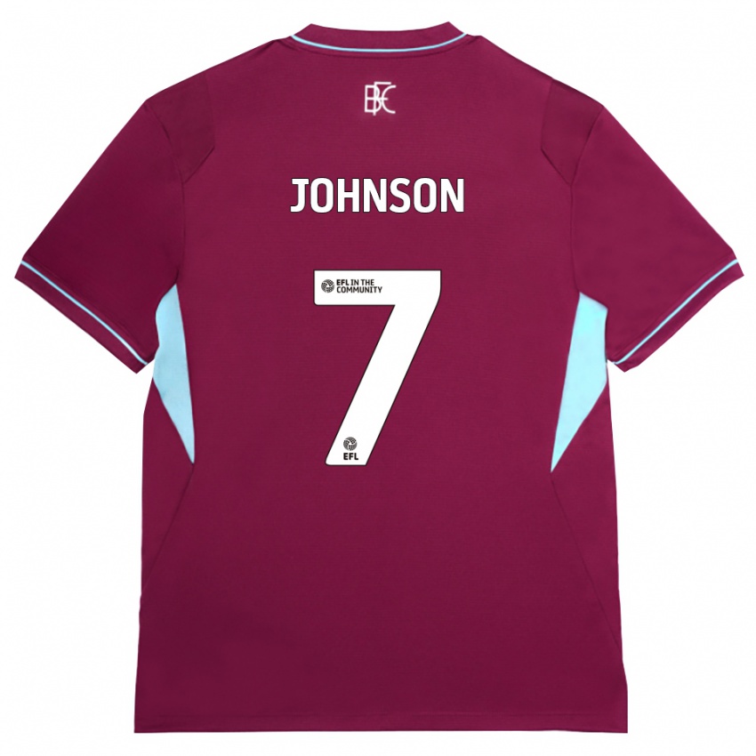 גברים Zach Johnson #7 בורדו ירוק ג'רזי ביתית 2026/27 חולצה קצרה