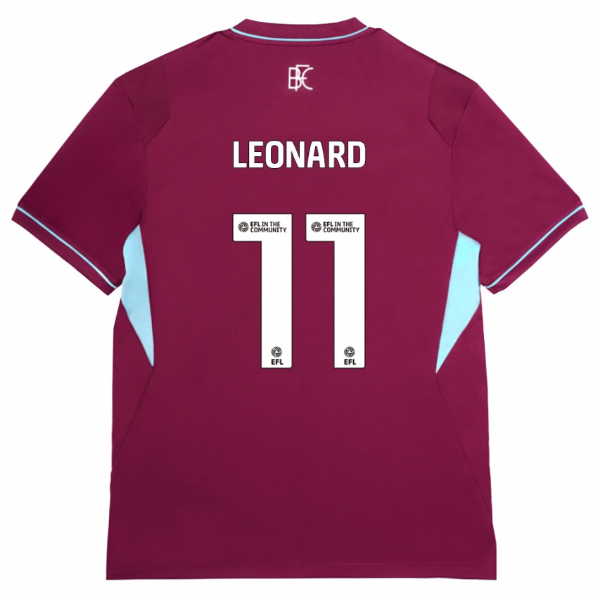 גברים Tambwe Leonard #11 בורדו ירוק ג'רזי ביתית 2026/27 חולצה קצרה