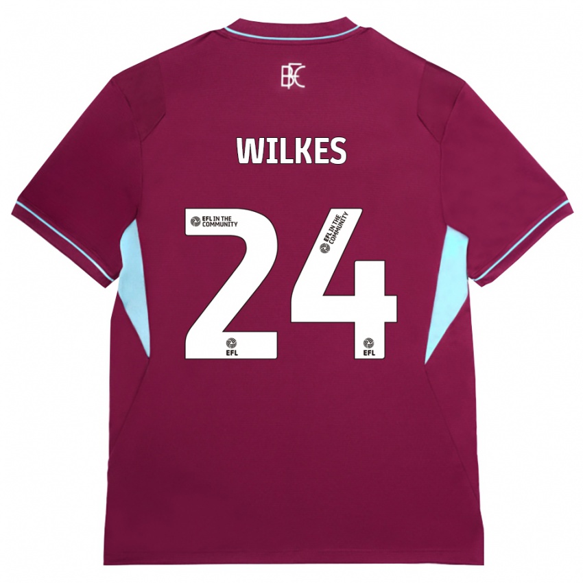 גברים Tilly Wilkes #24 בורדו ירוק ג'רזי ביתית 2026/27 חולצה קצרה