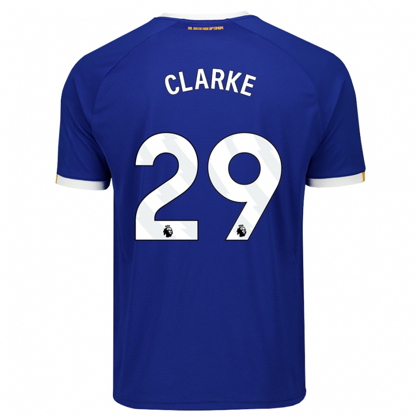 גברים Abbey Clarke #29 כחול לבן צהוב ג'רזי ביתית 2026/27 חולצה קצרה