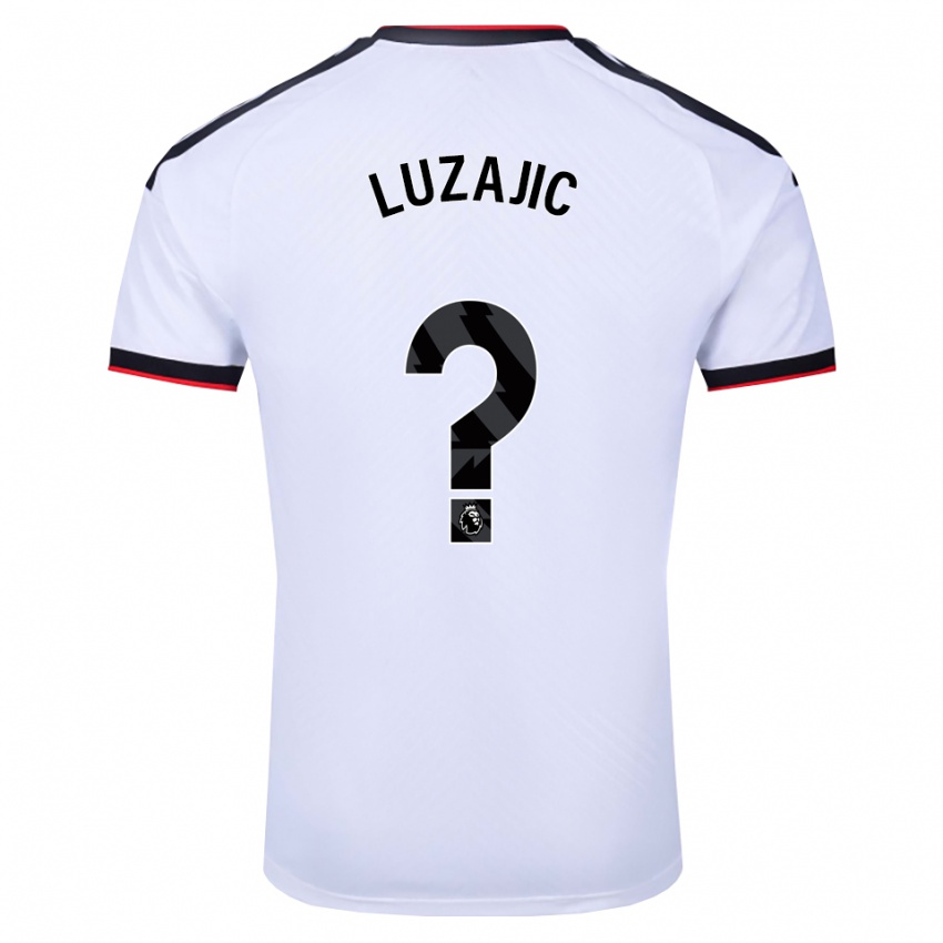 גברים Stefan Luzajic #0 לבן שחור אדום ג'רזי ביתית 2026/27 חולצה קצרה