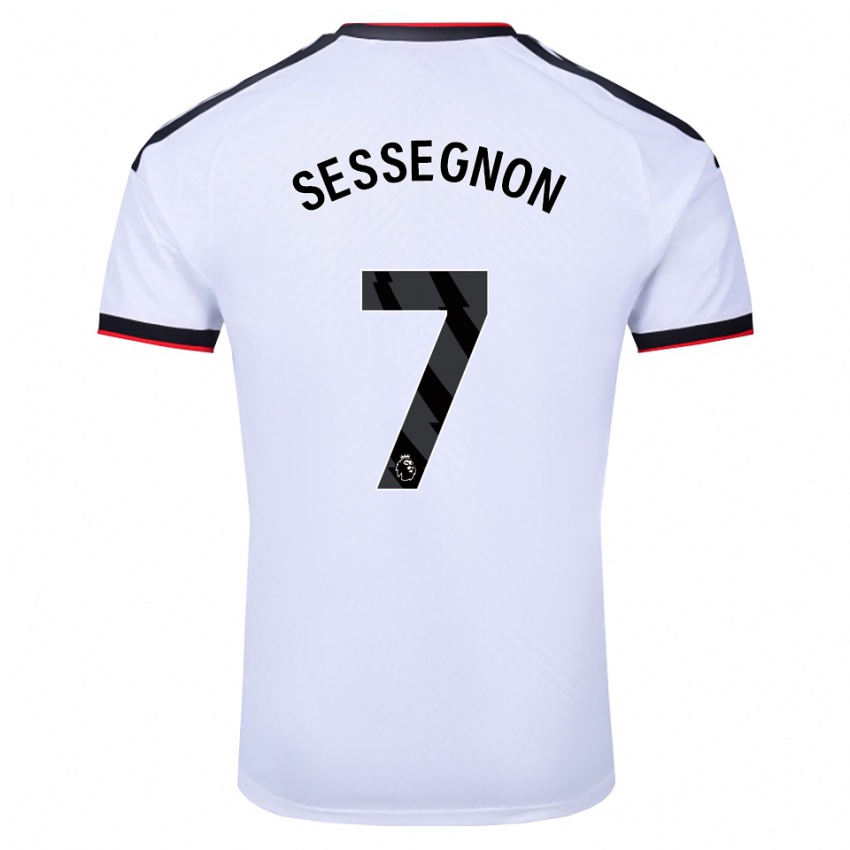 גברים Kayden Sessegnon #7 לבן שחור אדום ג'רזי ביתית 2026/27 חולצה קצרה