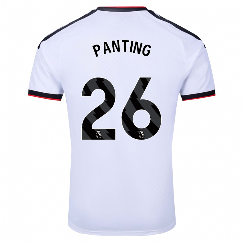גברים Rachel Panting #26 לבן שחור אדום ג'רזי ביתית 2026/27 חולצה קצרה