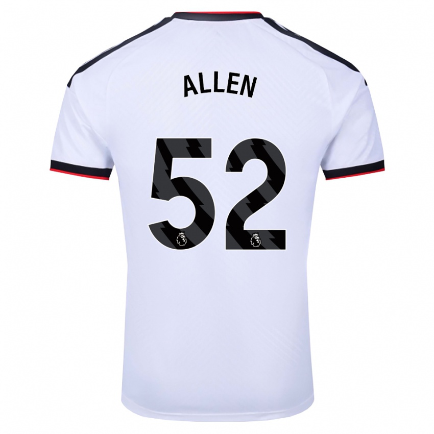 גברים Michael Allen #52 לבן שחור אדום ג'רזי ביתית 2026/27 חולצה קצרה