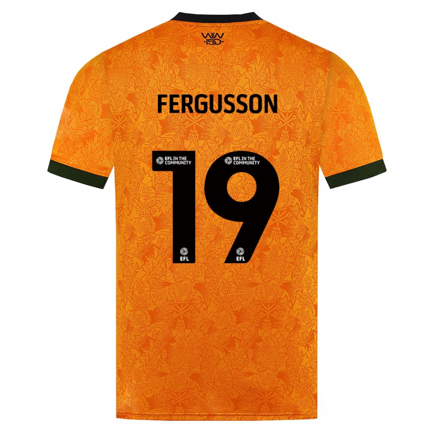 גברים Liv Fergusson #19 כתום שחור ג'רזי ביתית 2026/27 חולצה קצרה