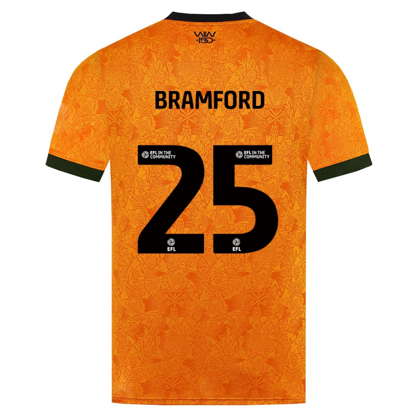 גברים Sophie Bramford #25 כתום שחור ג'רזי ביתית 2026/27 חולצה קצרה