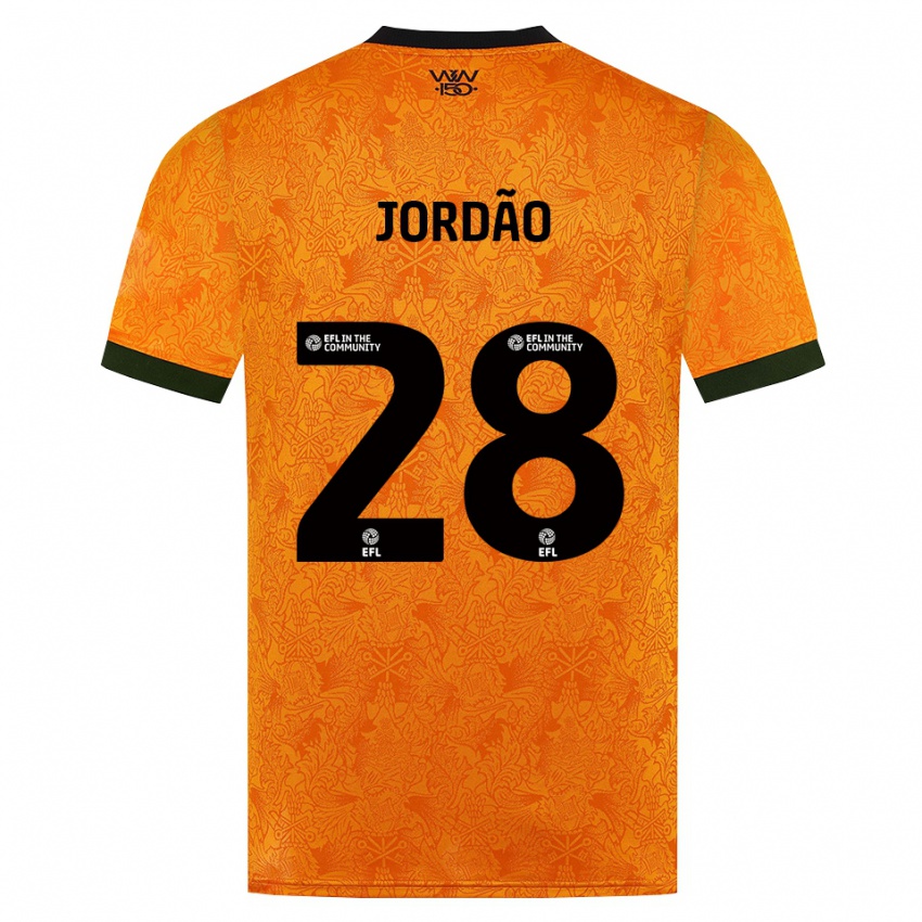גברים ברונו ג'ורדאו #28 כתום שחור ג'רזי ביתית 2026/27 חולצה קצרה