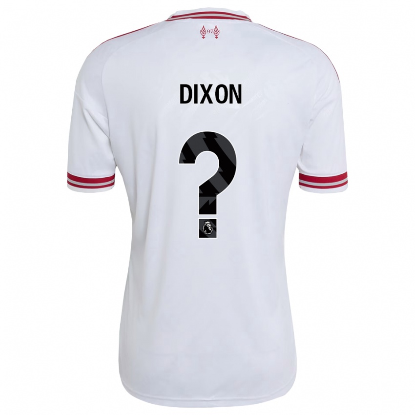 גברים Joseph Dixon #0 אדום לבן הרחק ג'רזי 2026/27 חולצה קצרה