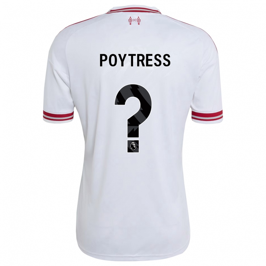 גברים Jacob Poytress #0 אדום לבן הרחק ג'רזי 2026/27 חולצה קצרה