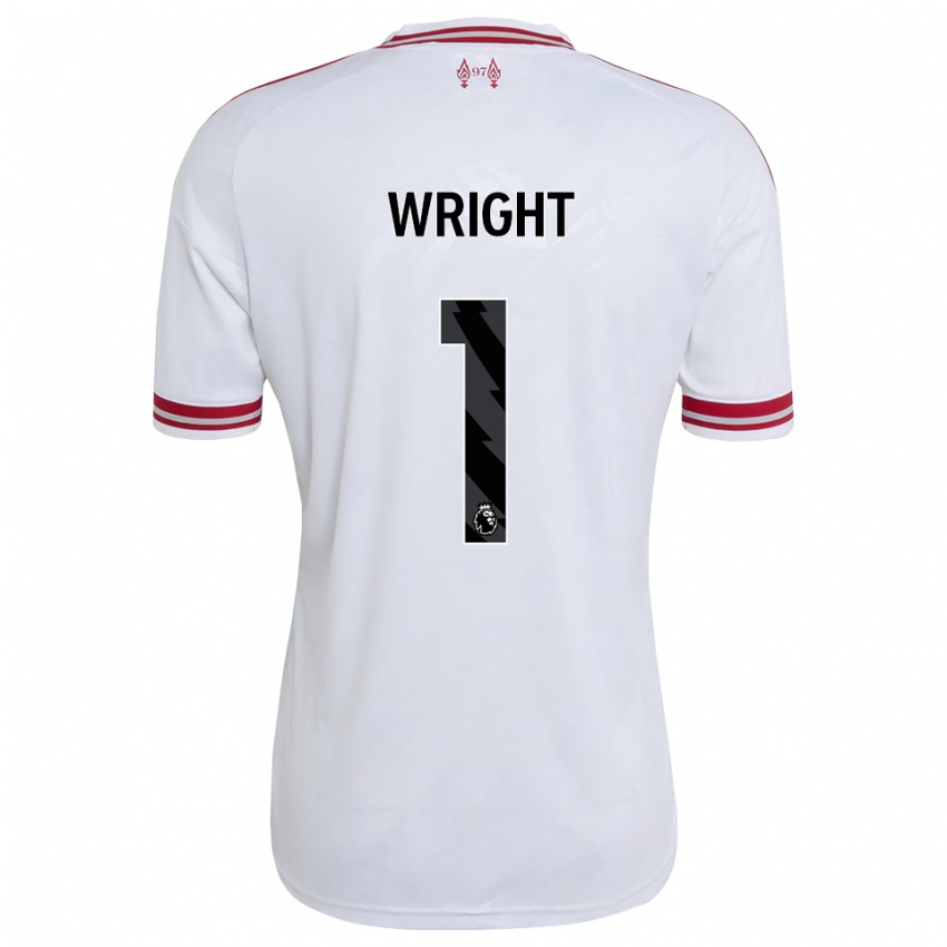 גברים Matty Wright #1 אדום לבן הרחק ג'רזי 2026/27 חולצה קצרה
