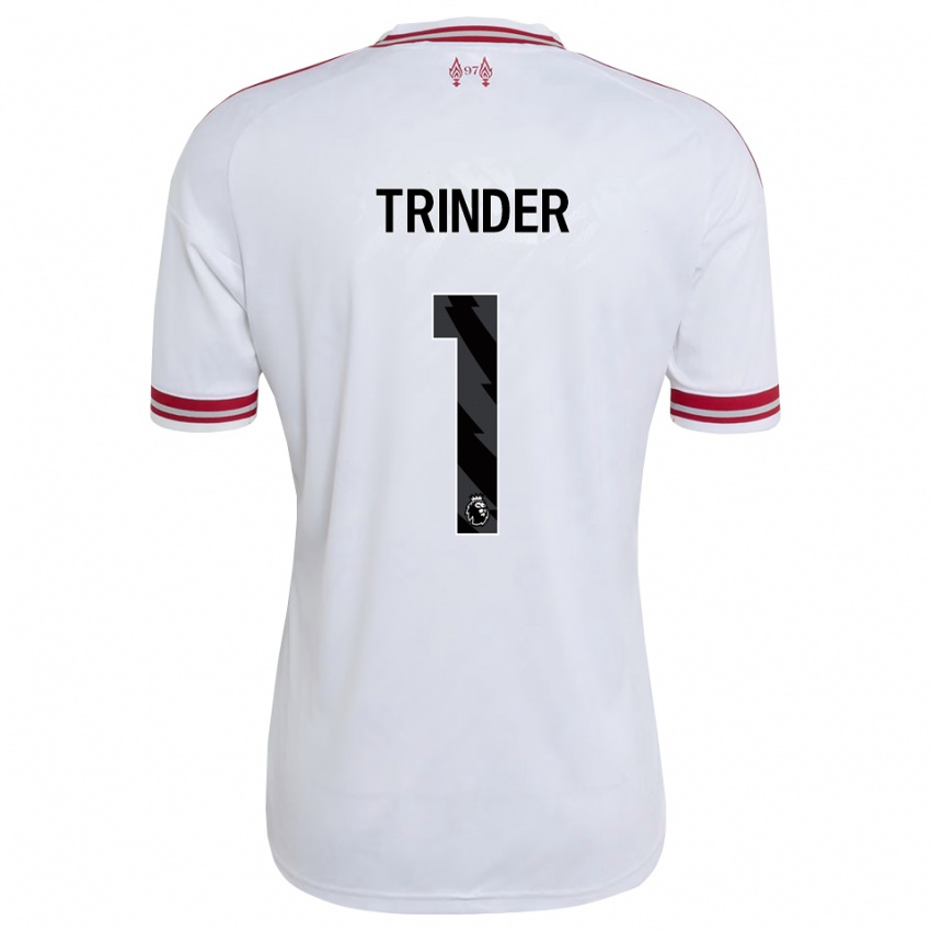 גברים Zach Trinder #1 אדום לבן הרחק ג'רזי 2026/27 חולצה קצרה