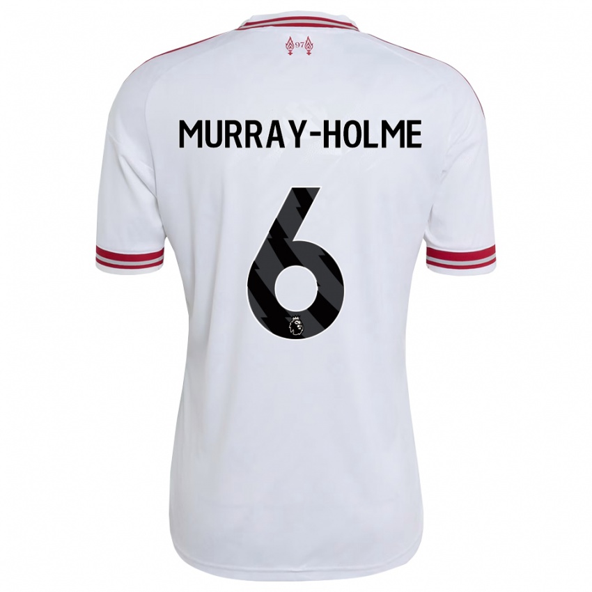 גברים Hadyn Murray-Holme #6 אדום לבן הרחק ג'רזי 2026/27 חולצה קצרה