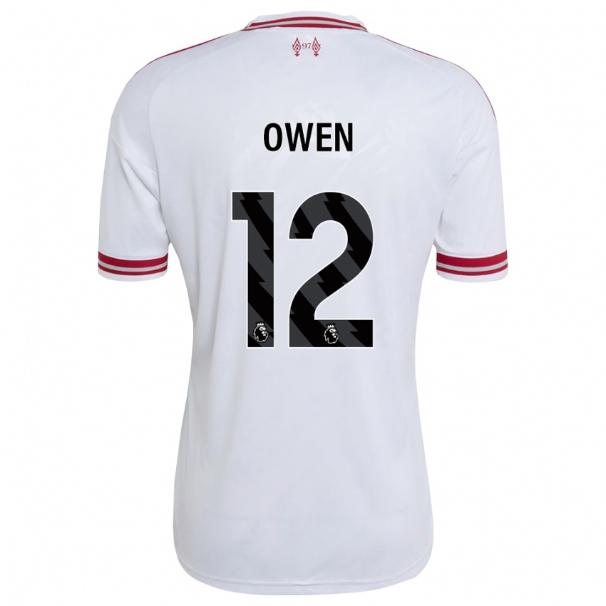 גברים Harvey Owen #12 אדום לבן הרחק ג'רזי 2026/27 חולצה קצרה