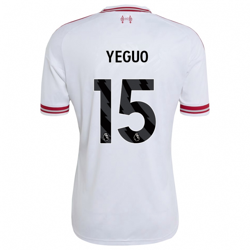 גברים Aiden Yeguo #15 אדום לבן הרחק ג'רזי 2026/27 חולצה קצרה