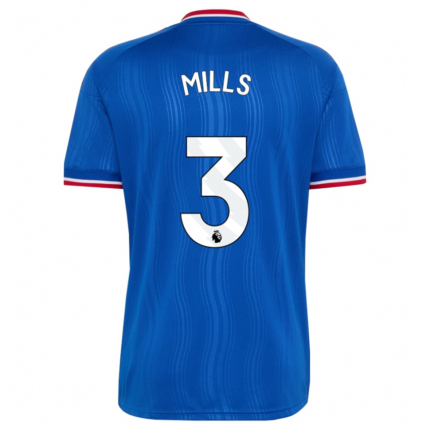 גברים Albert Mills #3 כחול לבן אדום הרחק ג'רזי 2026/27 חולצה קצרה