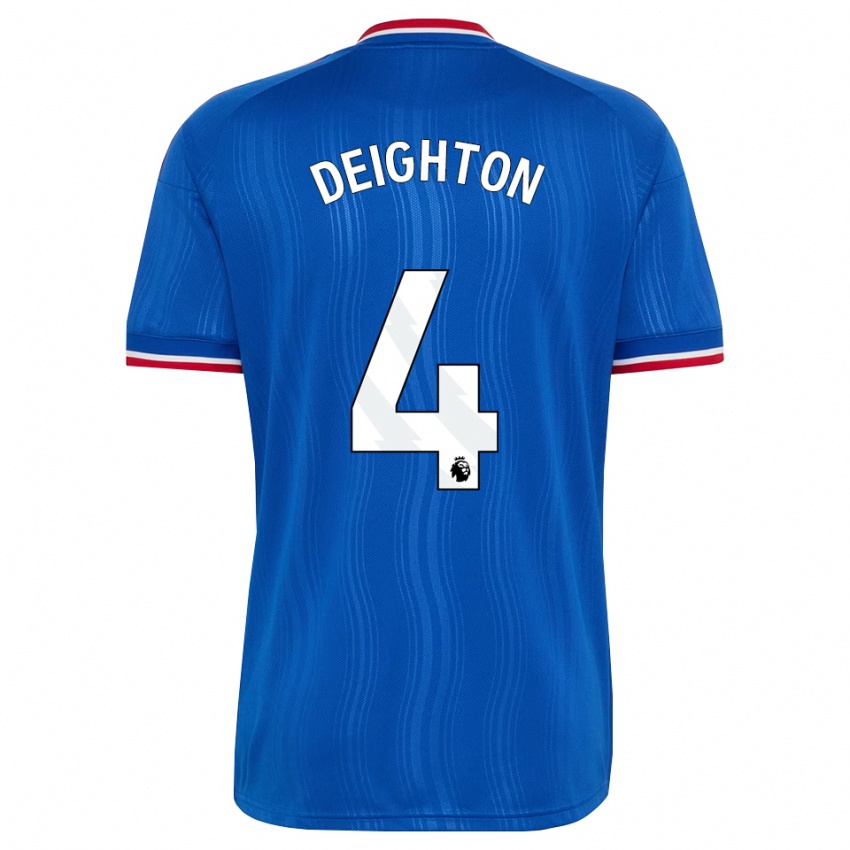 גברים Joe Deighton #4 כחול לבן אדום הרחק ג'רזי 2026/27 חולצה קצרה