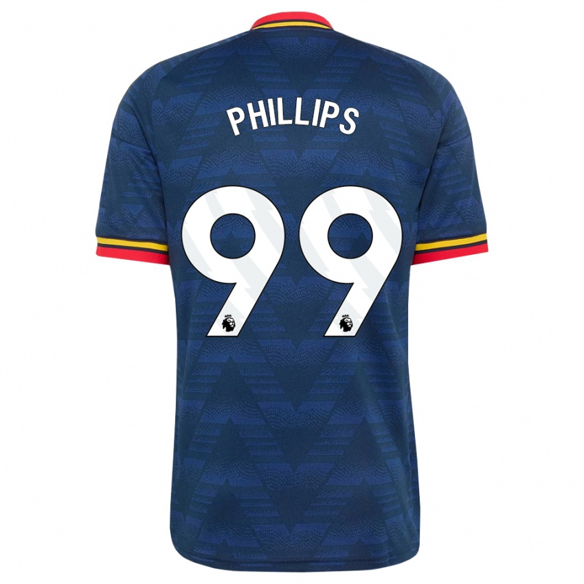 גברים Charlie Phillips #99 כחול חצות צהוב אדום הרחק ג'רזי 2026/27 חולצה קצרה