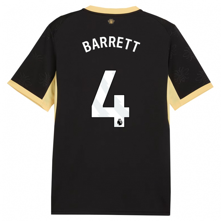 גברים Marlow Barrett #4 שחור צהוב הרחק ג'רזי 2026/27 חולצה קצרה